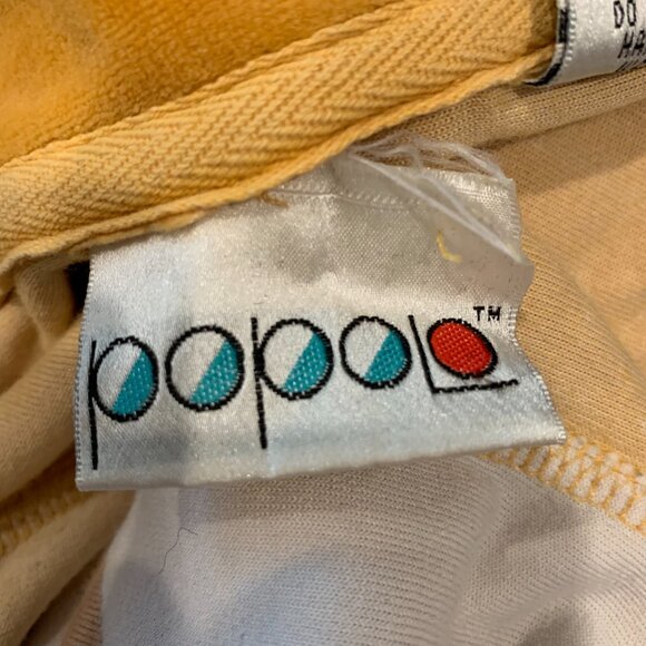 Vintage POPOLO Orange, Brown and White checkered Zip up sweater. Size XL - Picture 3 of 9